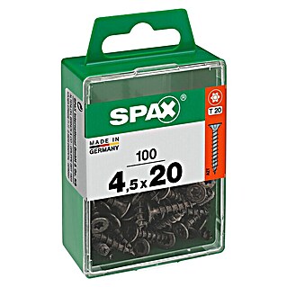 Spax T-Star plus Universalschraube (Ø x L: 4,5 x 20 mm, Vollgewinde, 100 Stk.)