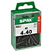 Spax T-Star plus Universalschraube (Ø x L: 4 x 40 mm, Vollgewinde, 40 Stk., Schwarz) | BAUHAUS