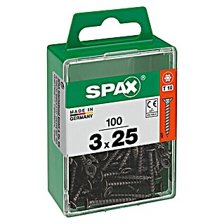 Spax T-Star plus Universalschraube (Ø x L: 3 x 25 mm, Vollgewinde, 100 Stk.)