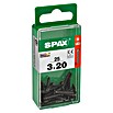 Spax T-Star plus Universalschraube (Ø x L: 3 x 20 mm, Vollgewinde, 25 Stk., Schwarz) | BAUHAUS