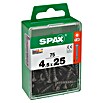Spax T-Star plus Universalschraube (Ø x L: 4,5 x 25 mm, Vollgewinde, 75 Stk., Schwarz) | BAUHAUS