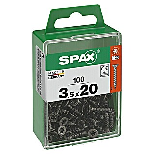 Spax T-Star plus Universalschraube (Ø x L: 3,5 x 20 mm, Vollgewinde, 100 Stk.)