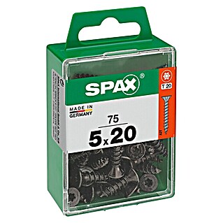 Spax T-Star plus Universalschraube (Ø x L: 5 x 20 mm, Vollgewinde, 75 Stk.)