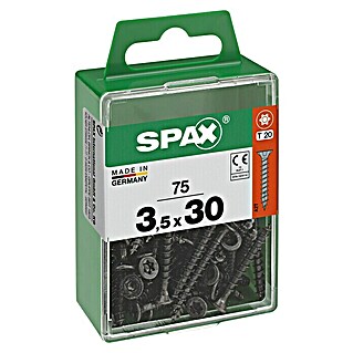 Spax T-Star plus Universalschraube (Ø x L: 3,5 x 30 mm, Vollgewinde, 75 Stk.)