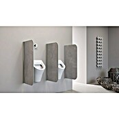 GEO Urinal-Trennwand Radius 100 (50 x 90 cm, Aluminium-Verbundplatte mit Polyethylen-Kern, Dekor: Villar)