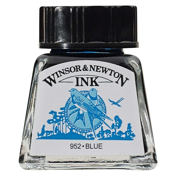 Winsor & Newton Tinta za crtanje (Plava, 14 ml, Boca)