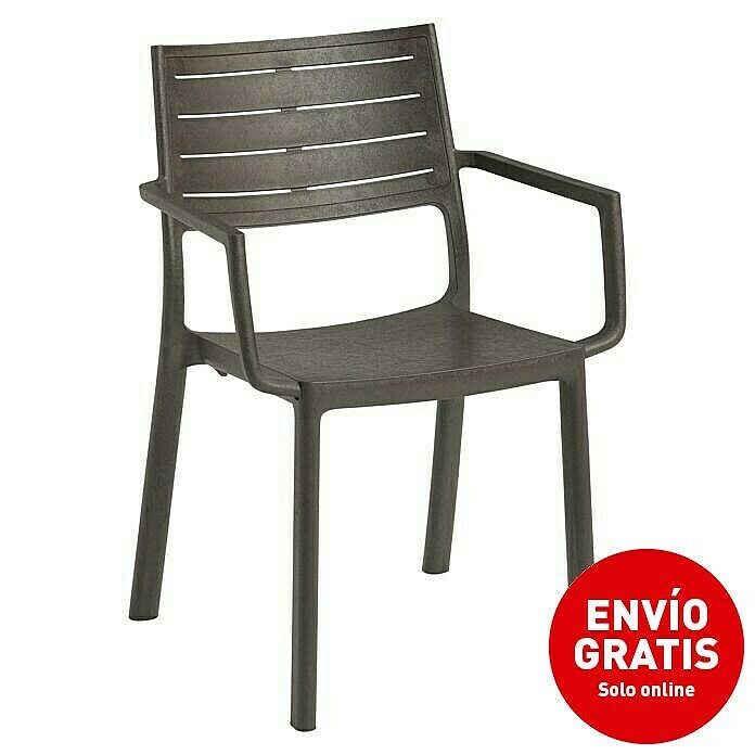 Keter Silla de jardín Metaline (An x Pr x Al: 60 x 53 x 81 cm, Antracita) | BAUHAUS