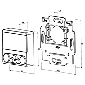 WIR elektronik Funksender Zeitschaltuhr eUHR eU140 (L x B x H: 50 x 50 x 15 mm, Reinweiß) | BAUHAUS