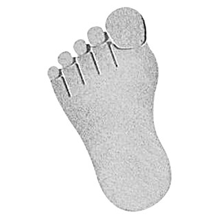 Gehwegplatte Betonfüße Feet (Grau, 53 x 30 x 5 cm, Beton)