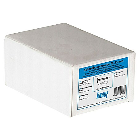 Knauf Schnellbauschraube (Durchmesser: 3,5 mm, Länge: 35 mm, 1 000 Stk.)