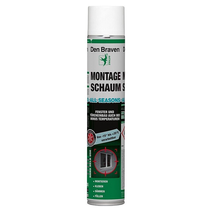 Den Braven PU-Montageschaum All Seasons (750 ml)