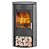 Fireplace Kaminofen Zaria Speckstein (6 kW, Raumheizvermögen: 108 m³, Material Abdeckung: Speckstein, Grau/Schwarz)