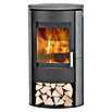 Fireplace Kaminofen Zaria Speckstein (6 kW, Raumheizvermögen: 108 m³, Material Abdeckung: Speckstein, Grau/Schwarz)