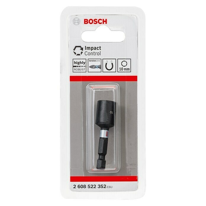 Bosch Inserto para llaves de vaso (Ancho de llave: 10 mm, Tamaño de accionamiento: ¼'' hexágono exterior)