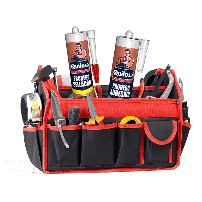 Quilosa Sellador Prohero - Transparente, 290 ml - Caja de herramientas llena de selladores y adhesivos profesionales Quilosa, ideal para profesionales y aficionados.