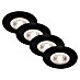 Briloner Set de focos LED empotrables redondos Kulana 