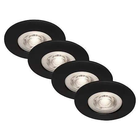 Briloner  Set de focos LED empotrables redondos Kulana