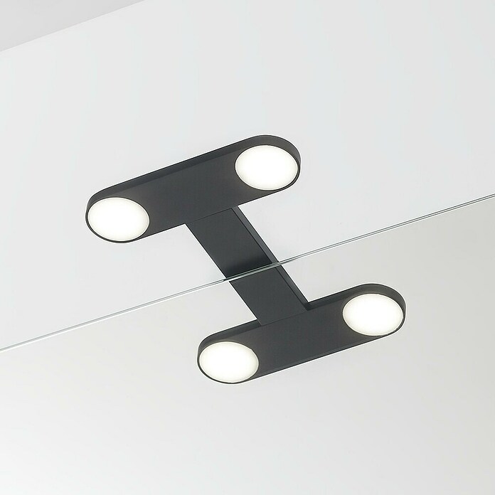 Tiger Led-spiegelverlichting Yaro (l x b x h: 130 x 175 x 35 mm, Zwart, 4.000 K) | BAUHAUS