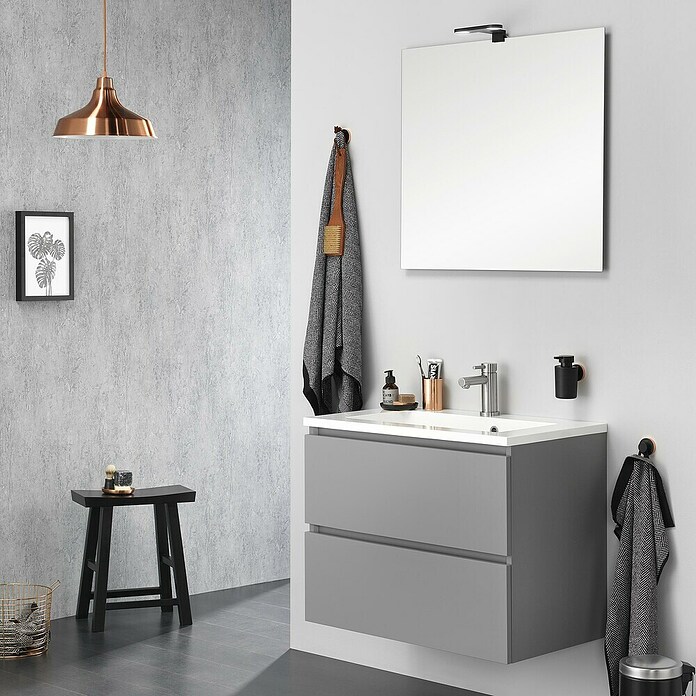 Tiger Led-spiegelverlichting Yaro (l x b x h: 130 x 175 x 35 mm, Zwart, 4.000 K) | BAUHAUS