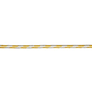 Stabilit Reepschnur Meterware (Als Zuschnitt erhältlich, Belastbarkeit: 65 kg, Weiß/Gelb, Durchmesser: 6 mm, Polypropylen)