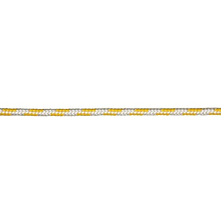 Stabilit Reepschnur Meterware (Als Zuschnitt erhältlich, Belastbarkeit: 65 kg, Weiß/Gelb, Durchmesser: 6 mm, Polypropylen)