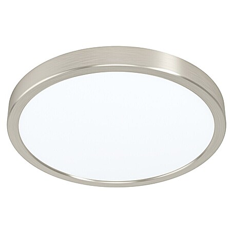 Eglo LED-Deckenleuchte FUEVA-Z (Rund, 19,5 W, Ø x H: 285 mm x 2,8 cm, Nickel-matt)