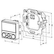 WIR elektronik Zeitschaltuhr Rollladen eUHR eU240 (L x B x H: 50 x 50 x 15 mm, Verkehrsweiß) | BAUHAUS