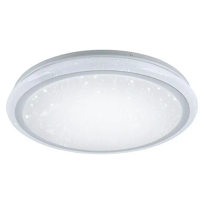 Just Light LED-Deckenleuchte Luisa - 32 W, Weiß, Warmweiß - Moderne runde Deckenleuchte mit Sterneneffekt, ideal für stilvolle Beleuchtung in jedem Raum. Energieeffizient und langlebig.