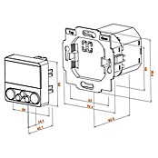 WIR elektronik Funksender eUHR eU340 SmartSafe (L x B x H: 50 x 50 x 15 mm, Reinweiß) | BAUHAUS