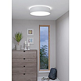 Eglo LED-Deckenleuchte rund ROMAO-Z (35 W, Ø x H: 570 mm x 15 cm, Weiß, RGB)
