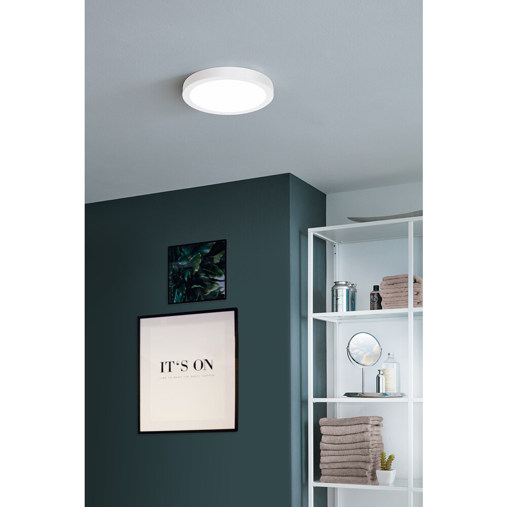 LED Badkamer plafondlamp LED/30W/230V 4000K IP44 zwart