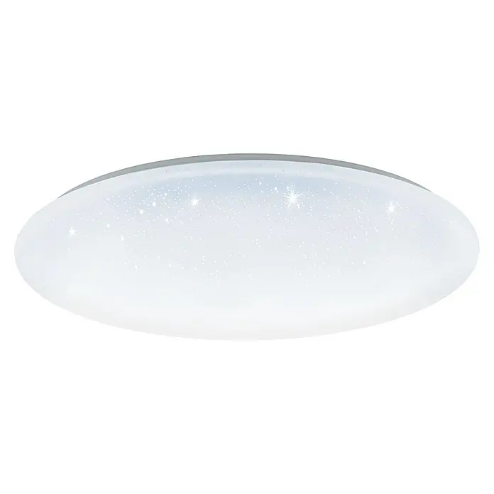 Eglo connect.z LED-Deckenleuchte rund TOTARI-Z - 44,8 W, Ø x H: 530 mm x 7 cm, Weiß - Runde Deckenleuchte mit Sternmuster für eine stimmungsvolle Beleuchtung. Ideal für Kinderzimmer oder Wohnräume.