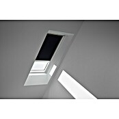 Velux Dachfensterrollo Elektro DML PK08 3009S (Farbe: Schwarz - 3009S, Farbe Schiene: Aluminium, Elektrisch) | BAUHAUS