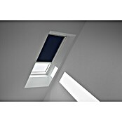 Velux Dachfensterrollo Elektro DML PK08 1100S (Farbe: Dunkelblau - 1100S, Farbe Schiene: Aluminium, Elektrisch) | BAUHAUS