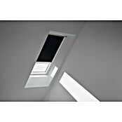 Velux Dachfensterrollo Elektro DML PK08 3009SWL (Farbe: Schwarz -3009SWL, Farbe Schiene: Weiß, Elektrisch) | BAUHAUS