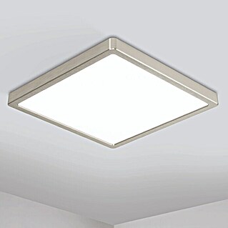 Eglo LED-Deckenleuchte FUEVA-Z (19,5 W, L x B x H: 28,5 x 28,5 x 2,8 cm, Nickel-matt)