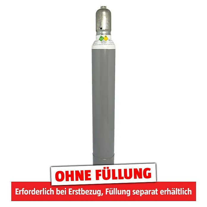Tyczka Energy Sauerstoff-Flasche ohne Füllung* - Fassungsvermögen: 10 l - Gasflasche ohne Füllung. Benötigen Sie eine Erstbefüllung? Diese ist separat erhältlich!
