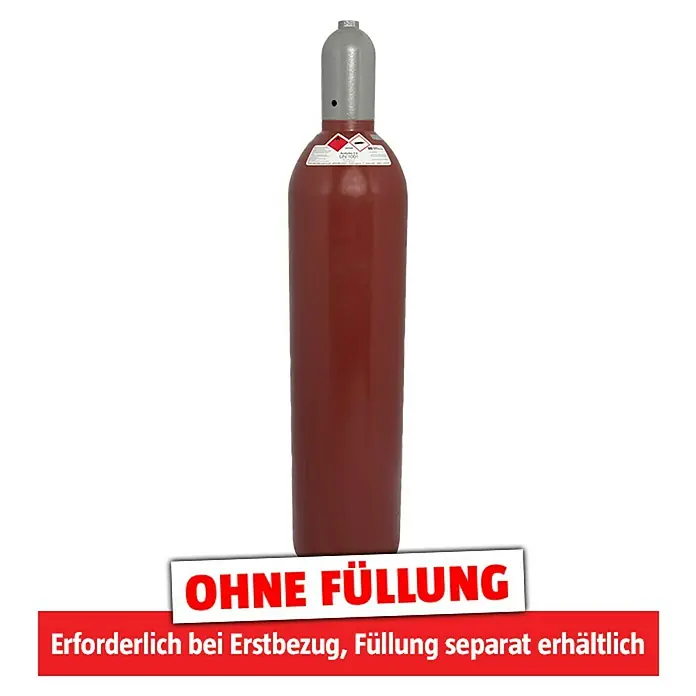 Tyczka Energy Acetylen-Flasche ohne Füllung* - Fassungsvermögen: 20 l - Leere Gasflasche, ideal für diverse Anwendungen. Erstbezug erforderlich, Füllung separat erhältlich.