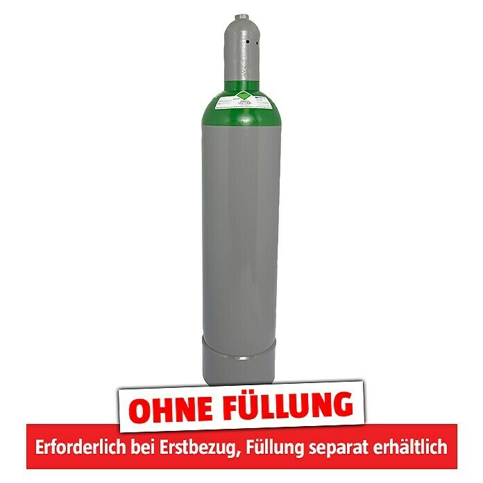 Tyczka Energy Argon-Flasche ohne Füllung*Fassungsvermögen: 20 l Info