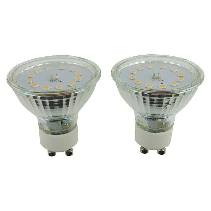 Voltolux LED-Lampen Set Reflektor GU10 - GU10, Nicht Dimmbar, Warmweiß, 400 lm, 5 W, 2 Stk. - Zwei GU10 LED-Lampen, energieeffizient und langlebig, ideal für die moderne Beleuchtung im Haushalt oder Büro.