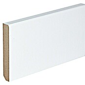 Rufete Zócalo Lacado blanco Pack de 5 uds (2,25 m x 12 mm x 90 mm, Redondeado)