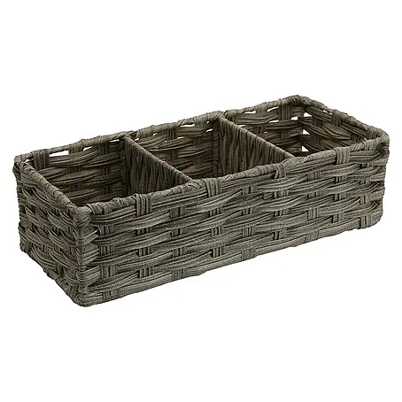 Versa  Cesta para el baño 3 compartimentos