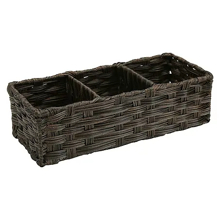Versa  Cesta para el baño 3 compartimentos