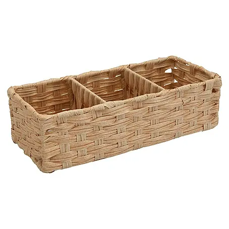 Versa  Cesta para el baño 3 compartimentos
