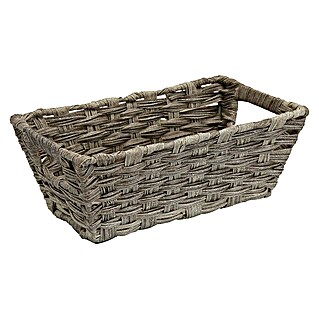 Zeller Present Juego de cestas Conjunto de 2 cestas para el baño (Blanco, 2  pzs.)