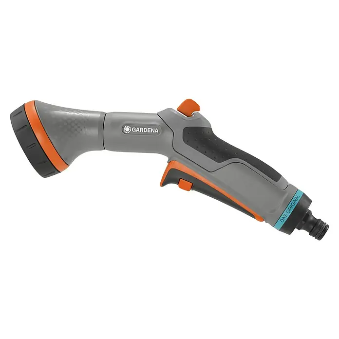 Gardena Comfort Vielflächenregner - Anzahl Sprühformen: 2 Stk., Kunststoff - Gardena Premium Spritzdüse. Hochwertige Spritzpistole mit verschiedenen Strahlarten für vielseitige Bewässerungsaufgaben im Garten. Ergonomisches Design.
