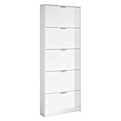 Schuhschrank (L x B x H: 17 x 70 x 188 cm, Weiß)