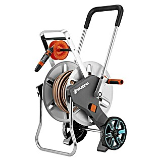Gardena Kit carro portamangueras CleverRoll M Easy Set (Plástico/metal, Longitud del tubo: 25 m)
