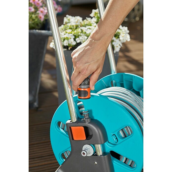 Gardena Schlauchwagen-Set Aquaroll S (Kunststoff/Metall, Schlauchlänge: 20 m)