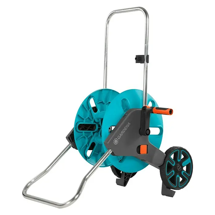 Gardena Schlauchwagen CleverRoll M - Kunststoff/Metall, Schlauchkapazität: 60 m, 13 mm (½″) - Die Gardena Schlauchtrommel auf Rädern ist ideal für die bequeme Gartenbewässerung. Die robuste Konstruktion sorgt für Langlebigkeit.